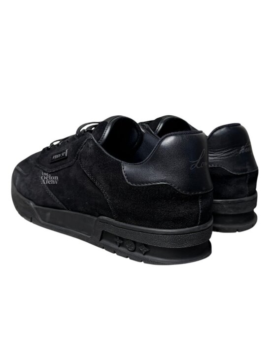 Size 9.5 US Louis Vuitton LV Employee Trainer \'Uniform - Black Suede\' Pre-Owned main image 4